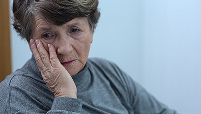 Picture of woman in bereavement